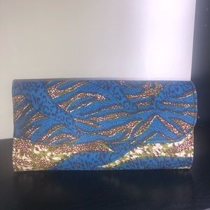 African print clutch
